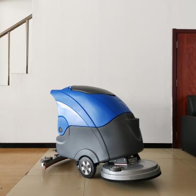 China Efficient Cleaning With Single Driver Blue FNE-D550 Floor Scrubber - Strong Battery 550mm Brush Disc Diameter for sale