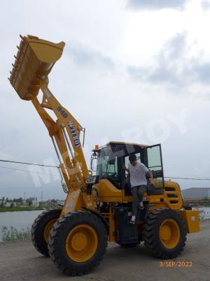 Chine 2.5 Ton Small Wheel Loader 76kw 103hp Rating Power EU Stage II Emissions à vendre