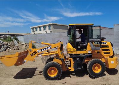 China Front Equipment 1.5 Ton Wheel Loader 42 KW Engine Power Compact for sale