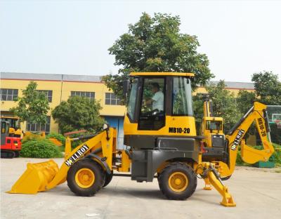 China 0.7m3 Bucket Articulated Mini Backhoe Loader MCLLROY MB10-20 1000Kg Rate Loading for sale