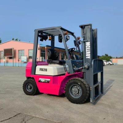 中国 Tire Type Air / Solid Flexible Operation Forklift Truck Minimum Turning Radius 2220 Mm Ergonomic Forklift 販売のため