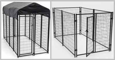 China Enclosed Heavy Duty Dog Kennel Length Powder Coating 10ft Width 5ft Heigh 6ft for sale