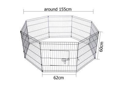 China Metal Folding Large Rabbit Hutch Wire Pet Enclosure Metal Rabbit Cages for sale