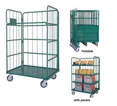 China Logistic Material Handling Galvanized Steel Trolley for Warehouse for sale