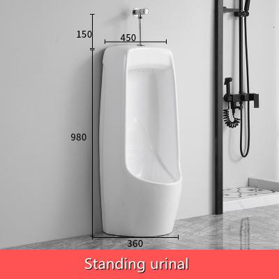 China Western Design Men'S Urinal Bowl Ceramic White Sanitary Ware Bathroom for sale
