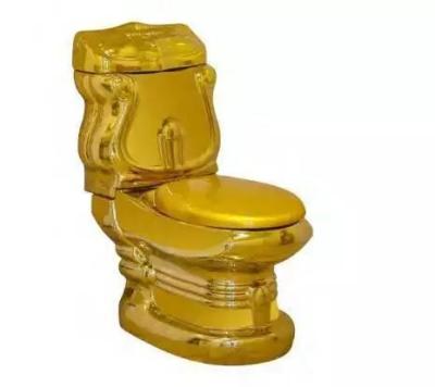 China Concealed Tank Sanitary Ware Toilet Modern Home Or Hotel Gold Ceramic for sale