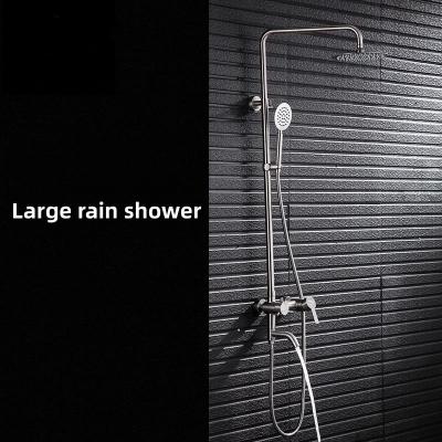 China Hotel Waterfall Rain Thermostatic Shower Mixer Set Wall Mounted for sale