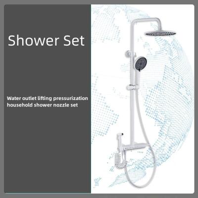China Modern Rainfall Shower Head Set Stainless Steel Surface Polished Wall Mounted en venta