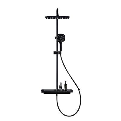 중국 Black Ss 304 Water Saving Shower Head Hot Cold Mixer Contemporary 판매용