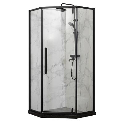 China Ultra Narrow Arc Fan Shaped Integral Shower Room One Piece for sale