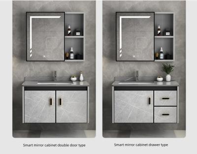 China Insectproof Smart Bathroom Cabinet , Aviation Aluminium Vanity Cabinet Te koop