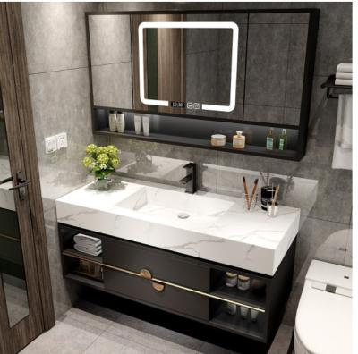 China Wall Mounted Mirrored Iso Wash Basin Sink Cabinet Insect Proof for sale
