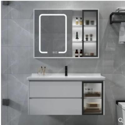 China Combination Fireproof Cloakroom Wash Basins Cabinets Gray Floor Space for sale