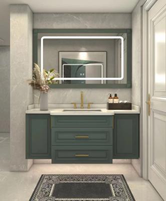 China Durable and Environmentally Friendly Washbasin Vanity Cabinet Space Bath Cabinet for Home for sale