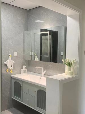중국 1500mm Bathroom Wash Basin Cabinet Mildew Proof 판매용