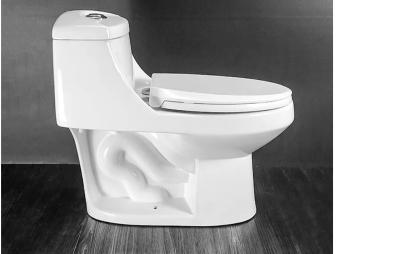 Cina la toilette con sciacquone doppia prolungata dell'un pezzo solo di 90mm ha prolungato 1 sciacquone del pc in vendita