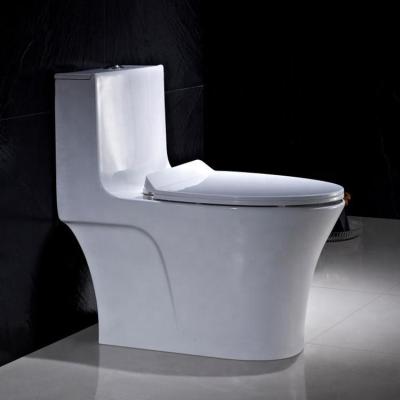 China Gravity Flushing One Piece Bathroom Toilet Floor Mounted Commode One Piece for sale