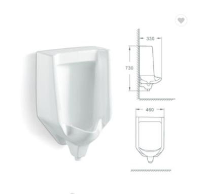 China S P Trap Wall Hung Urinal Bowl Ceramic Bathroom Sanitary Ware for sale