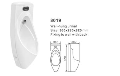 China Bathroom Single Wall Mounted Urinal Men'S Restroom Urinal for sale