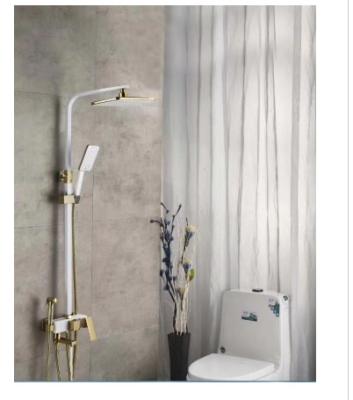 China Rainfall Bathroom Shower Head Set Thermostatic Control Complete Brass for sale