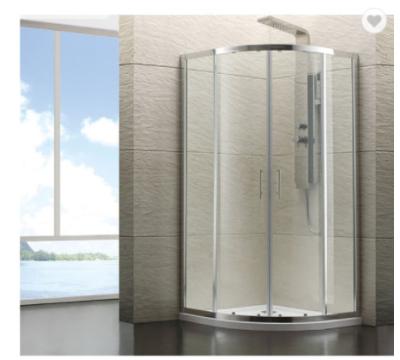 China Deslizar el sitio de ducha de cristal moderado 6M M de la cabina de la ducha del retrete en venta