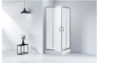 China Italian Bathroom Glass Shower Cabin 80X80 90X90 100X100 Square 2 Sliding Door for sale
