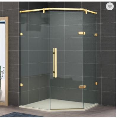 China Frameless Glass Bathroom Shower Cabins Stainless Steel Hinge Modern for sale