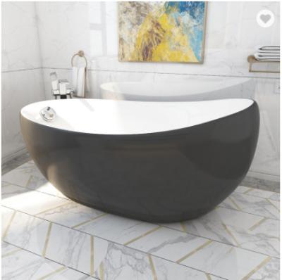 China Central Drain Sanitary Bathtub 1.4m Indoor Corner Whirlpool Free Standing Tub for sale