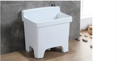 China Garden Ceramic Porcelain Utility Tub Sink Pool Basin Porcelain Laundry Trough for sale