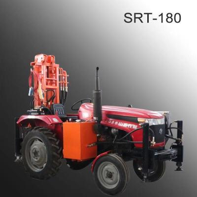 China 100m 120m 150m wheel tracto WATER WELL DRILLING RIG  shallow  water well drilling equipment trailer mounted drilling for sale