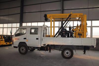 China mini truck STEEL TRACK CRAWLER WATER WELL DRILLING  machine portable truck mounted water well drilling rig for sale