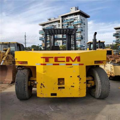 China Used Tcm 20 Ton Diesel Forklift 6m 4.5m Height Stage with Good Price for sale