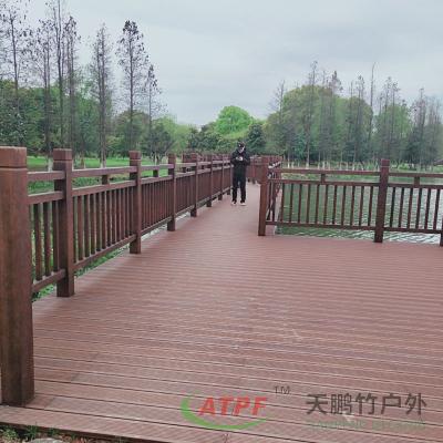 China Solid Wood Bamboo Deck Railing For Stairs Anticorrosion for sale