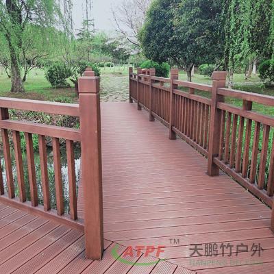 China Construction Porch Bamboo Deck Railing Balustrade Weather Resistant for sale