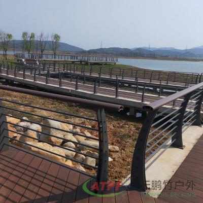 China Custom Bamboo Carbonized Split Slat Fencing Thick Bamboo Cladding for sale