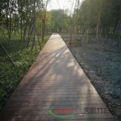 China Panel de pared exterior revestimiento de bambú carbón oscuro OEM en venta