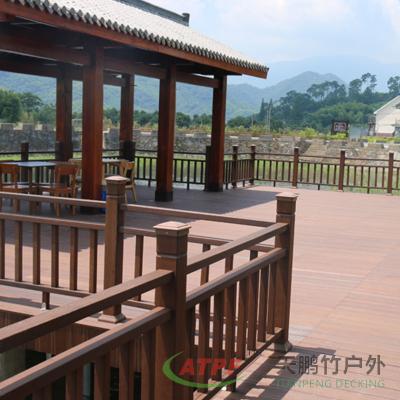 China Carbonization Bamboo Patio Floor Exterior Decking Eco Friendly for sale