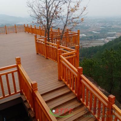 China Prefabricado de cubierta exterior de madera de bambú sin tratar en venta