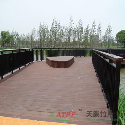 China Heavy Bamboo Decking Material 8 Inch Deck Boards Fireproof for sale