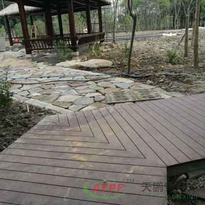 China FSC Carbonized Bamboo Decking Wood Planks for balcony for sale