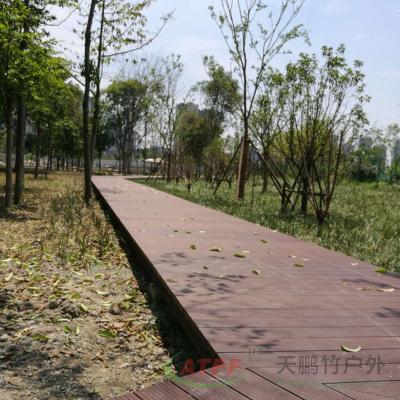 China Carbonised Bamboo Recycled Timber Decking Pressure Treated Deck Boards 16Ft for sale