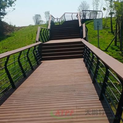 China Carbonized Bamboo Interlocking Deck Boards Exterior OEM for sale