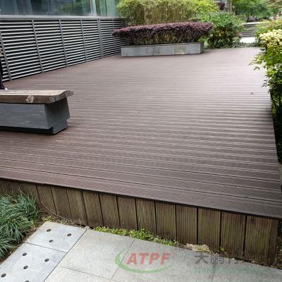 China Treated Wood Carbonized Bamboo Decking Boards 4.8M Custom for sale