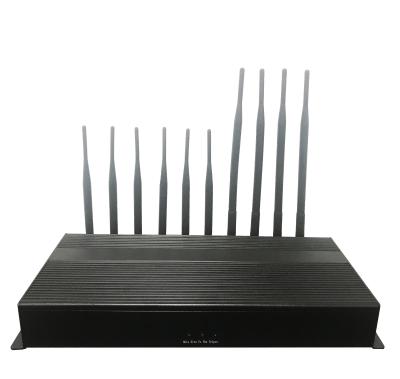 China 3G 4G 5G 10 Bands Cell Phone And Wifi Jammer Stationary Omnidirectional Antennas for sale