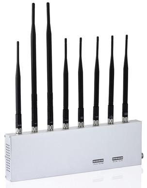 China 3G/4G/WIFI/+GPS Cell Phone Signal Jammer , Portable Cell Phone Signal Blocker Device for sale