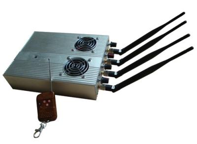 China 505BF Remote Control Jammer , Mobile Phone Signal Jammer With Cooling Fan for sale