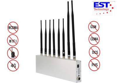 China Wifi Gps Cell Phone Signal Jammer For Examination Room / AC110V-240V for sale