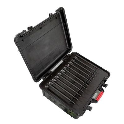 China Radius 1-40m 2W 10 Channels 5G Signal Jammer Portable Suitcase for sale