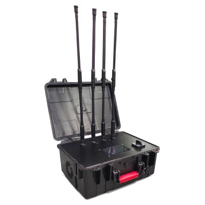China 4 Bands High Power Anti Drone UAV GPS WIFI Jammer 315 433 868 915 Remote Control Blocker for sale