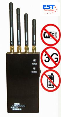 China Wifi / Blue Tooth / Wireless Video Cell Phone Signal Jammer Blocker EST-808HF for sale